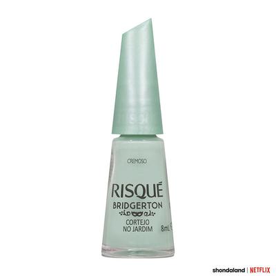Esmalte Verde Risqué Bridgerton Cortejo No Jardim Cremoso 8Ml preço
