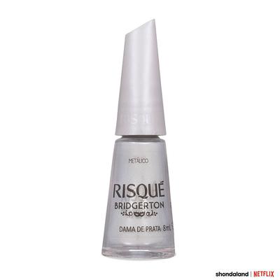 Esmalte Prata Risqué Bridgerton Dama De Prata Metálico 8Ml preço