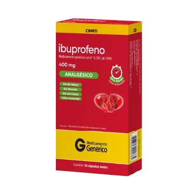 Ibuprofeno 400mg 10 Cápsulas Cimed