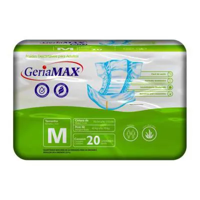 Fralda Geriátrica Geriamax Econômico M 20 Unidades preço