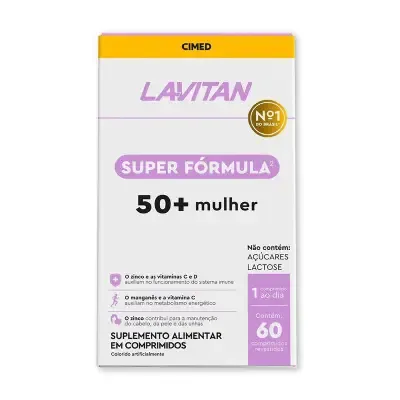 Lavitan Super Fórmula 50+ Mulher Com 60 Comprimidos