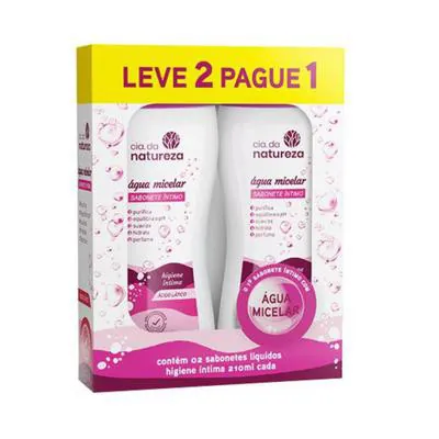 Kit Sabonete Íntimo Cia Da Natureza Micelar 210Ml 2 Unidades preço