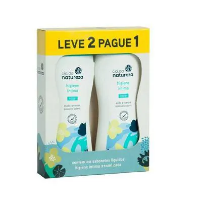 Kit Sabonete Líquido Íntimo Cia Da Natureza Fresh 210Ml Leve 2 Pague 1 preço