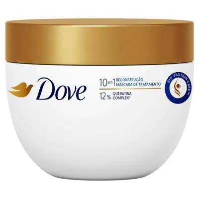 Creme de Tratamento Dove 10 em 1 Reconstrução Queratina 270g