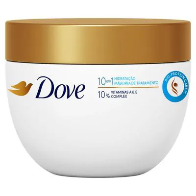 Creme de Tratamento Dove 10 em 1 Hidratação Vitaminas A & E 270g