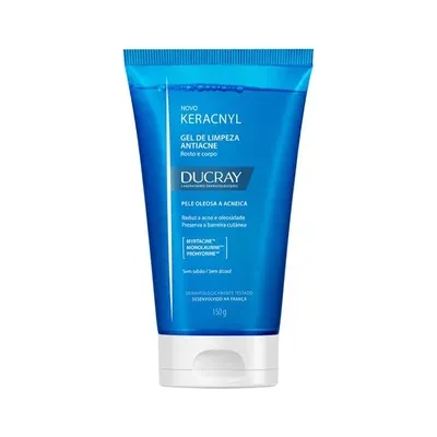 Gel De Limpeza Antiacne Ducray Keracnyl Pele Oleosa a Acneica 150gr
