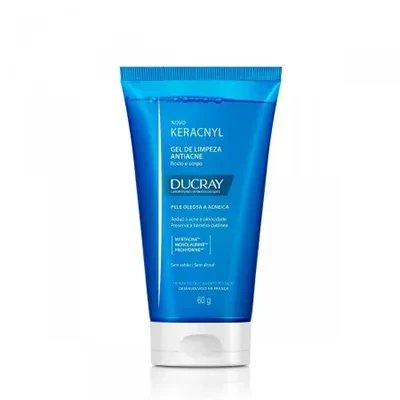 Gel De Limpeza Antiacne Ducray Keracnyl Pele Oleosa a Acneica 60gr