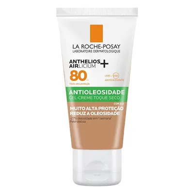 Protetor Solar Facial La Roche Posay Anthelios Airlicium Antioleosidade Cor 3.0 FPS80 40g