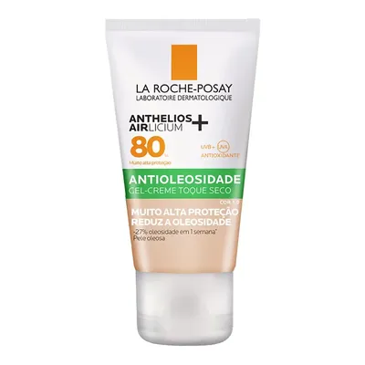 Protetor Solar Facial La Roche Posay Anthelios Airlicium Antioleosidade Cor 1.0 FPS80 40g