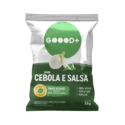 Salgadinho Assado Goood+ Sabor Cebola E Salsa 35g