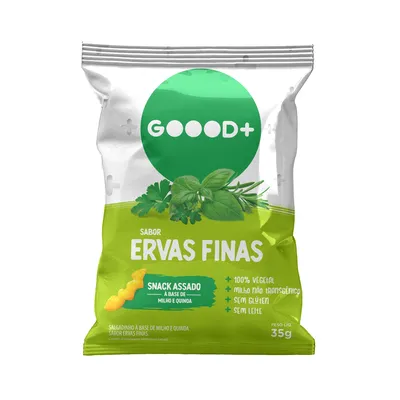 Salgadinho Assado Goood+ Sabor Ervas Finas 35g