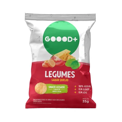 Salgadinho Assado Goood+ Sabor Legumes E Queijo 35g