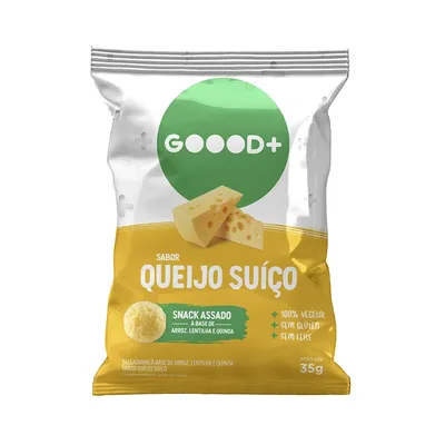 Salgadinho Assado Goood+ Sabor Queijo Suiço 35g