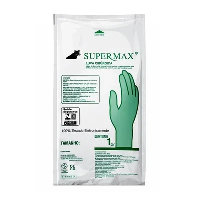 Luva Cirúrgica Supermax Látex 7.0 1 Par
