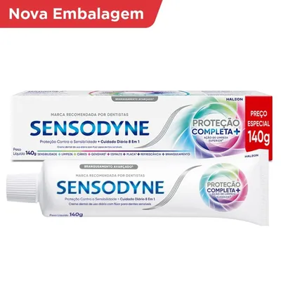 Creme Dental Sensodyne Proteção Completa + Ação Limpeza Superior 140G preço