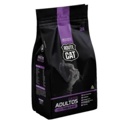Ração Route Cat Hiperzoo Adulto Frango E Arroz 1Kg preço