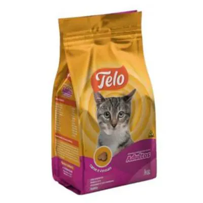 Ração Telo Cat Adulto Carne E Cereais 1Kg preço