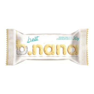 Barra B.eat Banana e Coco Coberto de Chocolate Branco 30g
