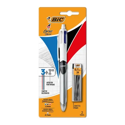 Caneta Bic 3 Cores + Lapiseira