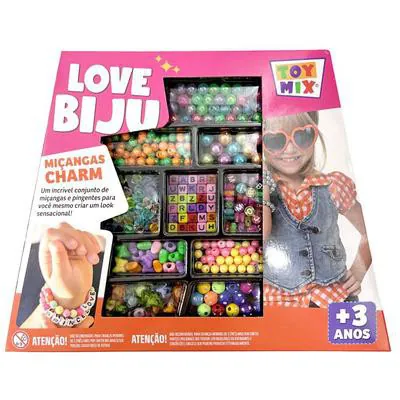 Kit Miçanga Love Biju Infantil 300 Peças