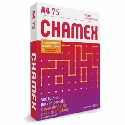 Papel Sulfite Chamex A4 75 Branco 500 Folhas