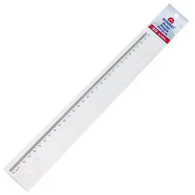 Régua Transparente de Acrilico Acrimet 30cm