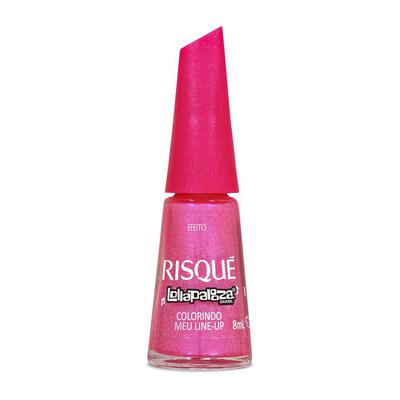 Esmalte Rosa Efeito Risqué & Lollapalooza Brasil Colorindo Meu Line Up 8ml