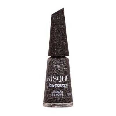 Esmalte Preto Efeito Risqué & Lollapalooza Brasil Atração Principal 8ml