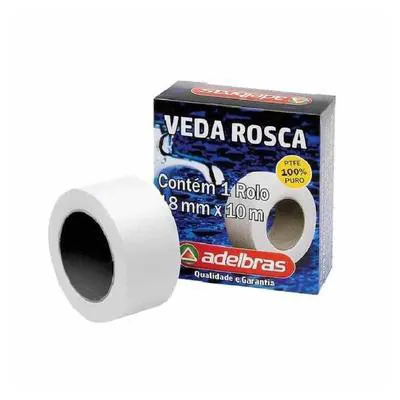 Fita Veda Rosca Adelbras 18mm 10 metros