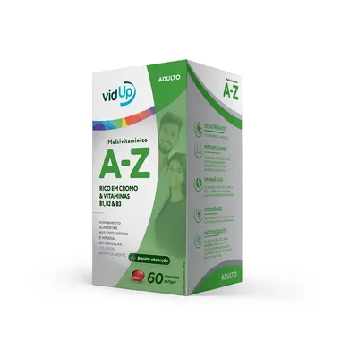 Vidup Multivitamínico A-Z Adulto 30 Cápsulas