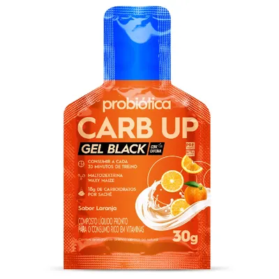 Gel Carb Up Black Probiotica Laranja 30G preço