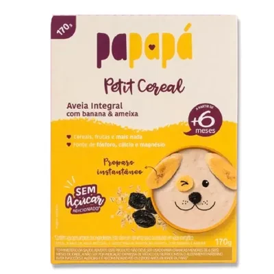 Cereal Infantil Papapa Aveia Banana e Ameixa 170g