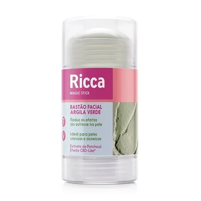 Bastão Facial Ricca Argila Verde Magic Stick