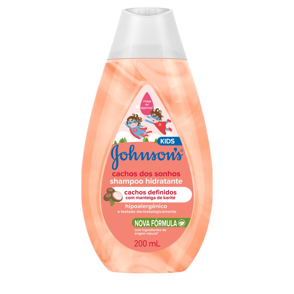 Shampoo Infantil Johnson's Baby Cachos dos Sonhos 200ml