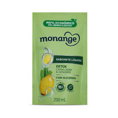 Refil Sabonete Líquido Monange Detox 200Ml preço