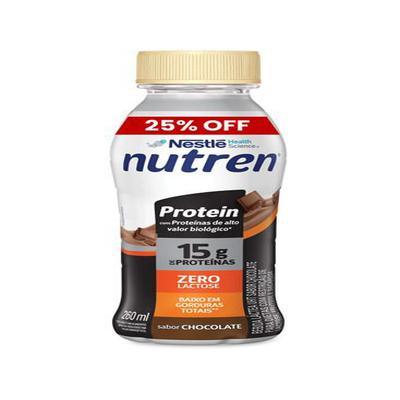 Bebida Láctea Nutren Protein 15g de proteínas Chocolate 260ml