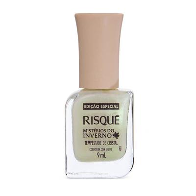 Esmalte Risqué Mistérios do Inverno Tempestade de Cristal Cobertura com Efeito 9ml