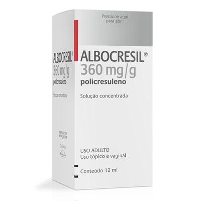 Albocresil Policresuleno 360Mg/G Solução 12Ml preço