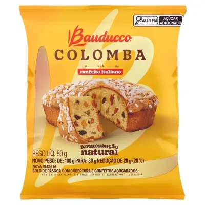 Mini Colomba Pascal Bauducco Frutas Cristalizadas 80g