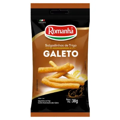 Salgadinho Romanha Palito Galeto 38G