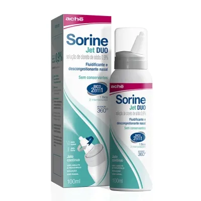 Sorine Jet Duo Descongestionante Nasal Spray 100Ml preço