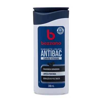 Sabonete Líquido Bozzano Antibac Carvão Ativado 240ml