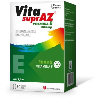 Suplemento Alimentar Vita Supraz Vitamina E Com 30 Capsulas Uniao Quimica