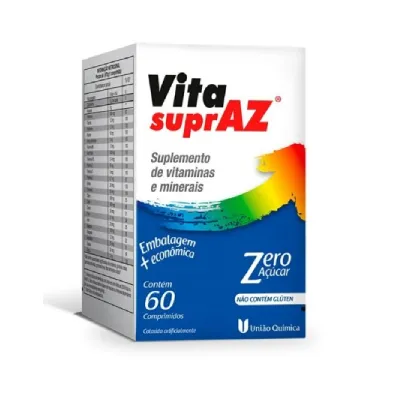 Suplemento Alimentar Supraz AZ Com 60 Comprimidos Uniao Quimica