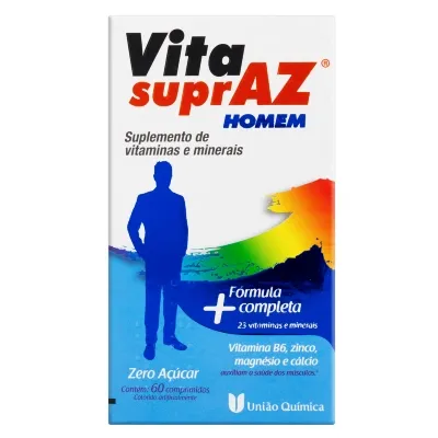 Suplemento Alimentar Vita Supraz Homem Com 60 Comprimidos União Química