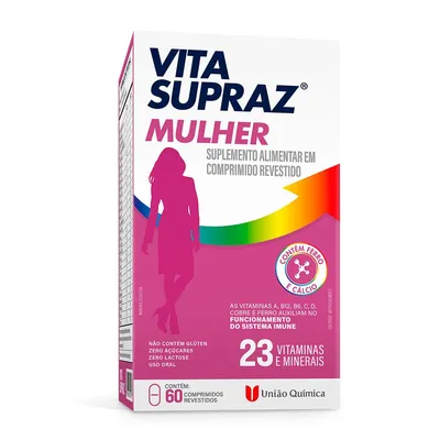 Suplemento Alimentar Vita Supraz Mulher Com 60 Comprimidos União Química