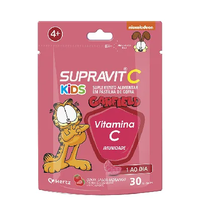 Suplemento Alimentar Supravit C Kids Sabor Morango 30 Gomas preço