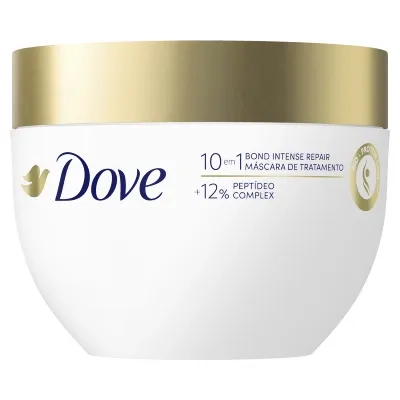 Creme de Tratamento Dove 10 em 1 Bons Intense Repair 12% Peptídeo Complex 270g