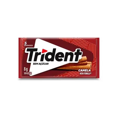 Chiclete Trident Canela Sem Açúcar 8G - Embalagem Com 5 Unidades preço