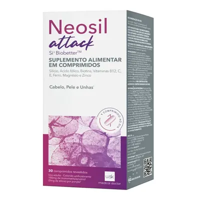 Suplemento Alimentar Neosil Attack 30 Comprimidos